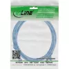Cabo de rede InLine® fino 74914B RJ45 Cat.6A 1,5 m azul