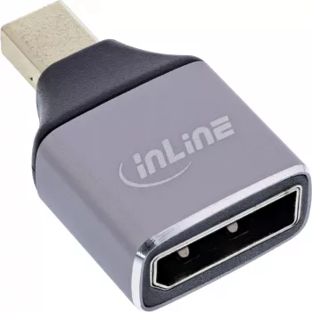 Adaptador de cabo InLine 17291C DisplayPort Mini DisplayPort cinzento, preto
