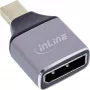 Adaptador de cabo InLine 17291C DisplayPort Mini DisplayPort cinzento, preto