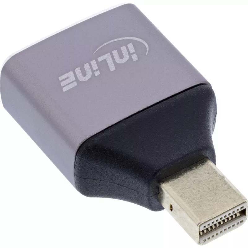 Adaptador de cabo InLine 17291C DisplayPort Mini DisplayPort cinzento, preto
