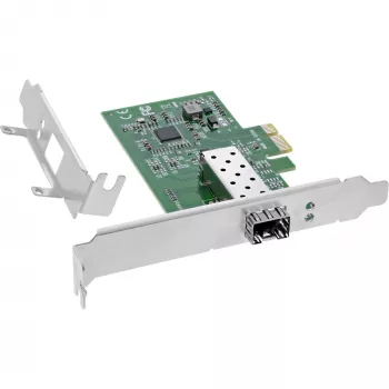Placa de rede interna InLine 51125N fibra ótica 1000 Mbit/s PCI Express