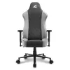 Cadeira gaming Sharkoon SKILLER SGS30 revestimento em tecido preto cinzento