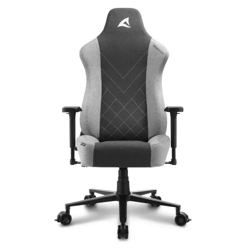 Cadeira gaming Sharkoon SKILLER SGS30 revestimento em tecido preto cinzento