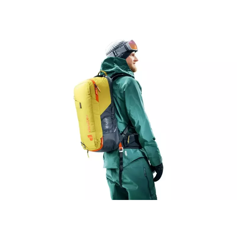 Mochila de avalanche DEUTER Alproof Lite 22 – 22 L, curcuma/preto, leve, fiável