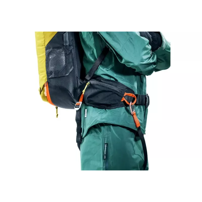 Mochila de avalanche DEUTER Alproof Lite 22 – 22 L, curcuma/preto, leve, fiável