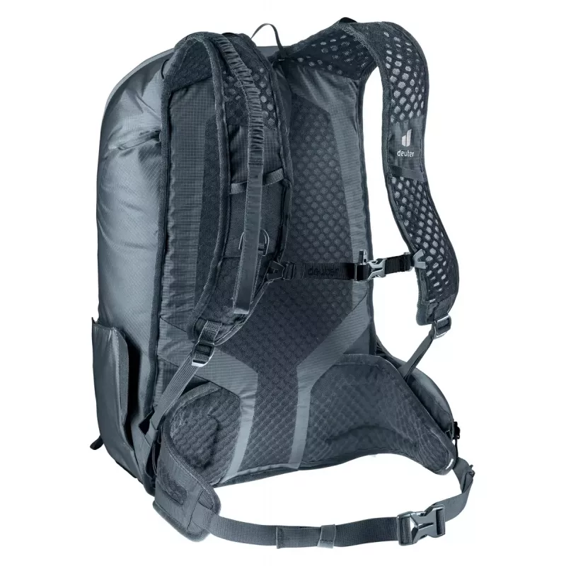 Mochila desportiva DEUTER Updays 26 — 26 L, preta, poliamida, 51×31×23 cm, sem PFAS