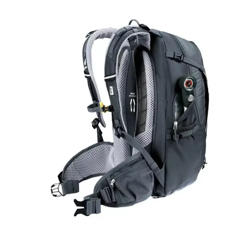 Mochila DEUTER Trans Alpine 24 — mochila de bicicleta, 24 L, preta