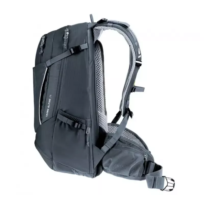 Mochila DEUTER Trans Alpine 24 — mochila de bicicleta, 24 L, preta