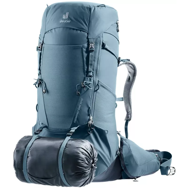 Mochila DEUTER Aircontact Core 60+10, estrutura interna, 60 L (+10 L), 2,31 kg, azul