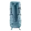 Mochila DEUTER Aircontact Core 60+10, estrutura interna, 60 L (+10 L), 2,31 kg, azul