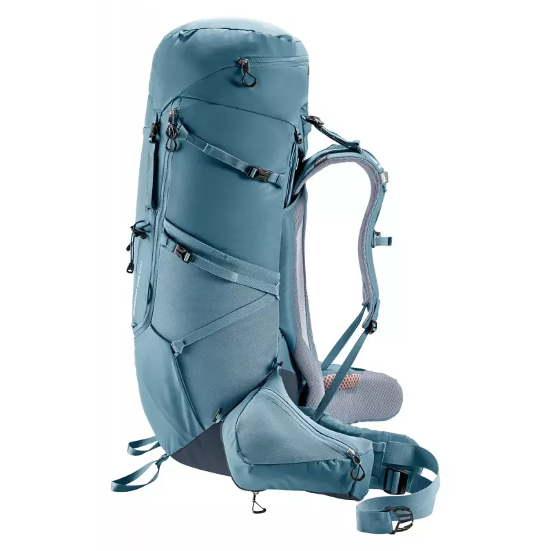Mochila DEUTER Aircontact Core 60+10, estrutura interna, 60 L (+10 L), 2,31 kg, azul