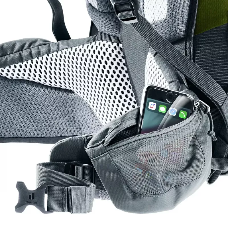 Mochila de caminhada DEUTER Trail Pro 33 — 33 l, poliamida, capa de chuva, ventilação, cinto de cintura