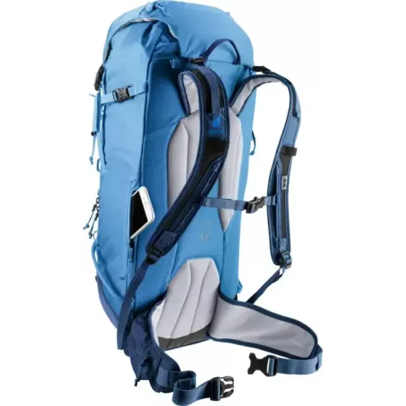 Mochila DEUTER Freescape Lite 26 L — mochila de esqui de montanha sem estrutura, 26 L, 1,18 kg, top loader, azul