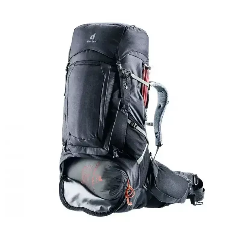 Mochila DEUTER Aircontact Pro 75+10 — capacidade 75+10 l, preta, durável e repelente à água