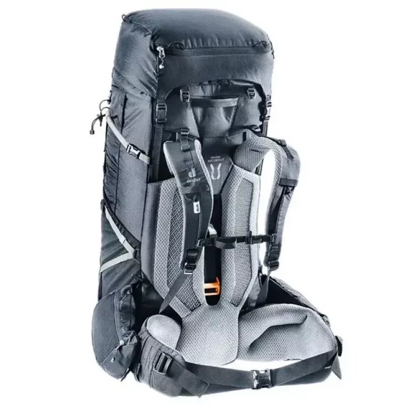 Mochila DEUTER Aircontact Pro 75+10 — capacidade 75+10 l, preta, durável e repelente à água