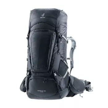 Mochila DEUTER Aircontact Pro 75+10 — capacidade 75+10 l, preta, durável e repelente à água