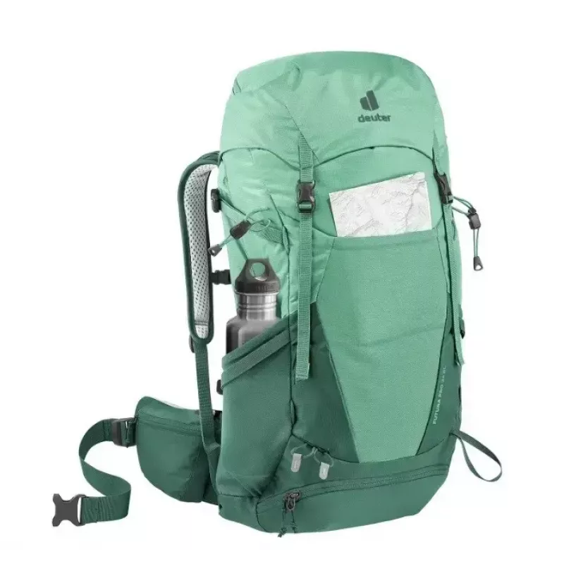 Mochila DEUTER Futura PRO 34 SL mochila de caminhada mulher, 34 L, material reciclado, verde