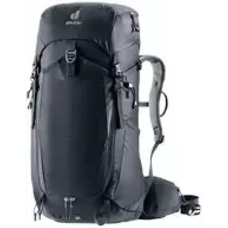 Mochila DEUTER Trail PRO 34 SL — mochila de trekking mulher 34 L, leve, robusta, preta
