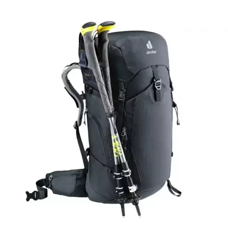 Mochila DEUTER Trail PRO 34 SL — mochila de trekking mulher 34 L, leve, robusta, preta