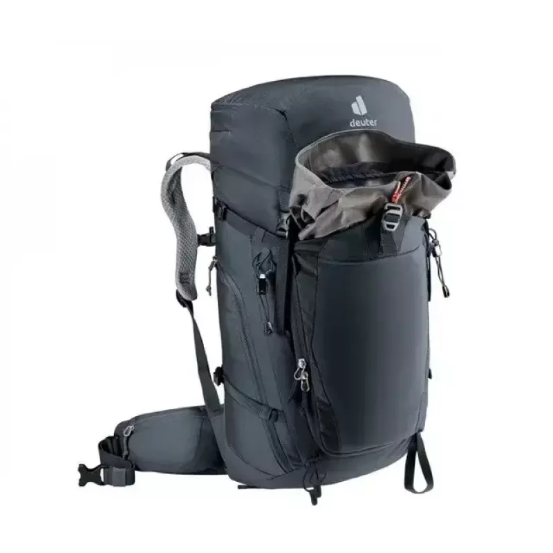 Mochila DEUTER Trail PRO 34 SL — mochila de trekking mulher 34 L, leve, robusta, preta