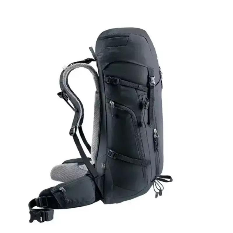 Mochila DEUTER Trail PRO 34 SL — mochila de trekking mulher 34 L, leve, robusta, preta