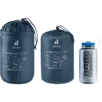 Saco-cama tipo múmia DEUTER Astro 500 (-2 °C/28 °F), Ripstop azul, 2050×750×480 mm
