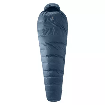 Saco-cama tipo múmia DEUTER Astro 300 EL +2 °C/36 °F — altura máxima do utilizador 200 cm, largura 790 mm, profundidade 520 mm, Ripstop azul
