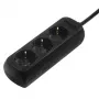 Hama 00108841 Proteção contra sobretensão preto 3 tomadas AC 230 V 3 m