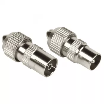 Conector coaxial Hama 00205211 macho 2 unidades