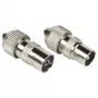 Conector coaxial Hama 00205211 macho 2 unidades