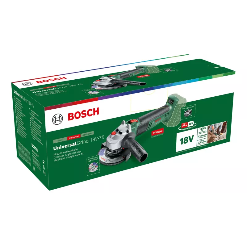 Bosch Universal Grind 18V-75 rebarbadora 11,5 cm 12000 rpm 1,7 kg