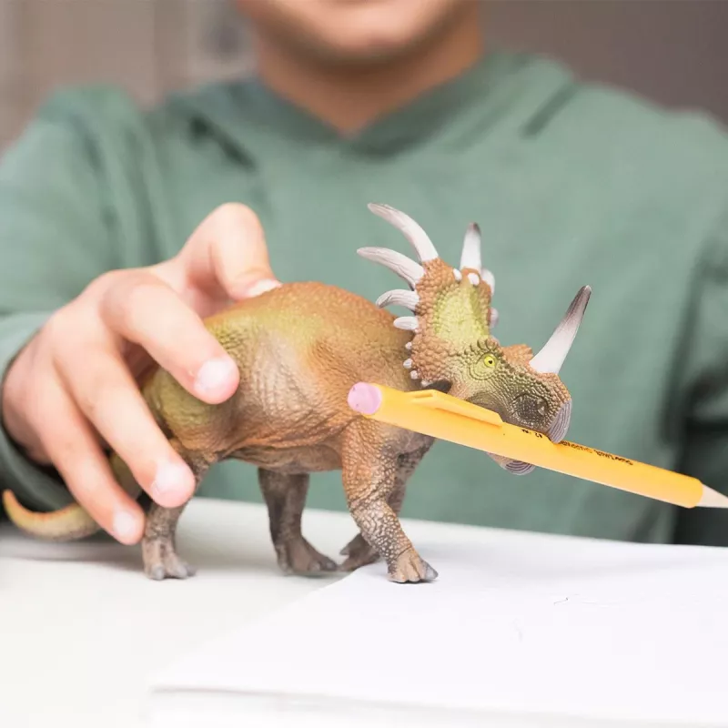 schleich Dinossauros Triceratops, 4 ano(s), Conquering the Earth, Dinossauros e Vulcão, Multicolor, Plástico, 1 unid.