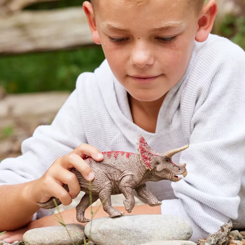 schleich Dinossauros Triceratops, 4 ano(s), Conquering the Earth, Dinossauros e Vulcão, Multicolor, Plástico, 1 unid.