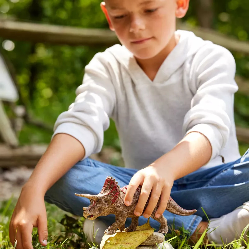 schleich Dinossauros Triceratops, 4 ano(s), Conquering the Earth, Dinossauros e Vulcão, Multicolor, Plástico, 1 unid.