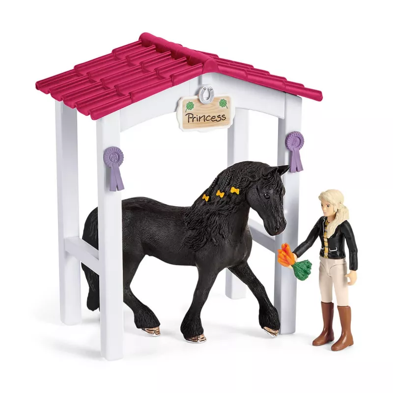 schleich HORSE CLUB Box para Cavalos com Tori & Princess, Estábulo, Cavalos, 5 ano(s), Multicolor, Plástico