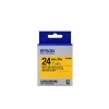 Epson cartucho de etiquetas Pastel LK-6YBP preto/amarelo 24 mm (9 m)