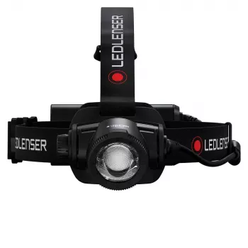 Lanterna de cabeça Led Lenser H15R Core — lanterna LED de cabeça, 2500 lm, bateria 21700, IP67, alcance de 250 m, 4 níveis de potência, alumínio, preto