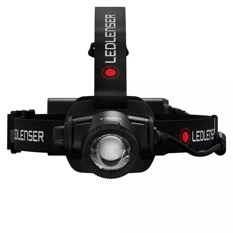 Lanterna de cabeça Led Lenser H15R Core — lanterna LED de cabeça, 2500 lm, bateria 21700, IP67, alcance de 250 m, 4 níveis de potência, alumínio, preto