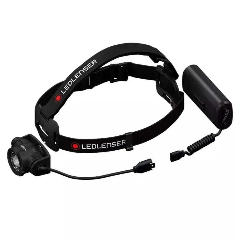Lanterna de cabeça Led Lenser H15R Core — lanterna LED de cabeça, 2500 lm, bateria 21700, IP67, alcance de 250 m, 4 níveis de potência, alumínio, preto