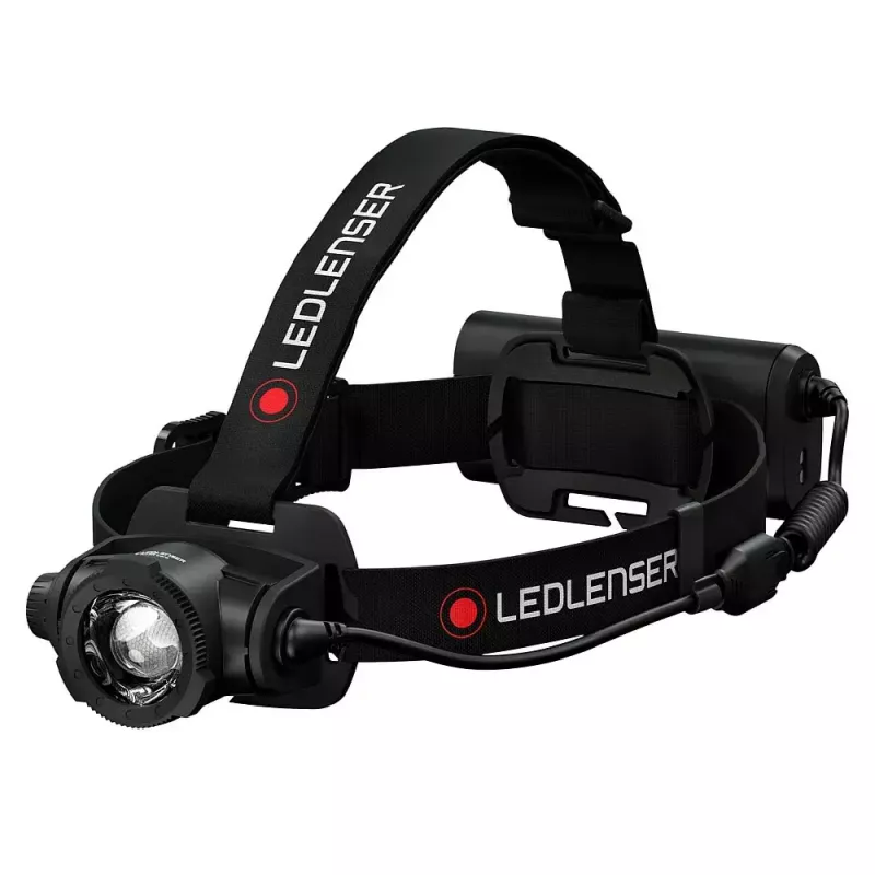 Lanterna de cabeça Led Lenser H15R Core — lanterna LED de cabeça, 2500 lm, bateria 21700, IP67, alcance de 250 m, 4 níveis de potência, alumínio, preto