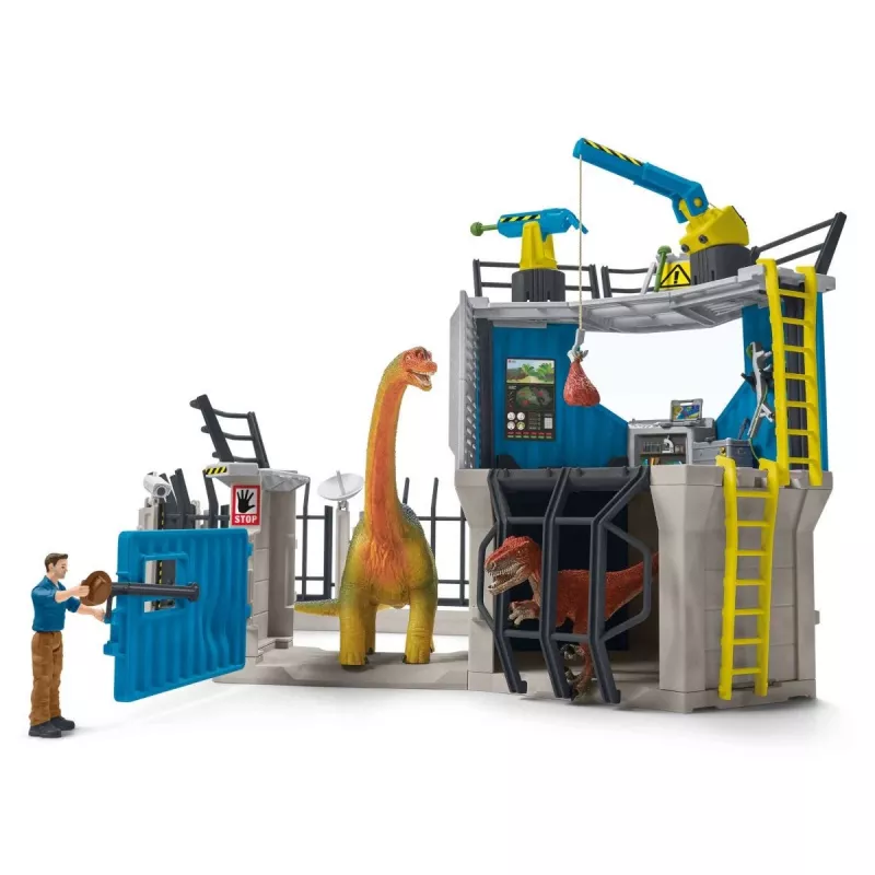 Conjunto de brincar com dinossauros Schleich grande estação de investigação de dinossauros