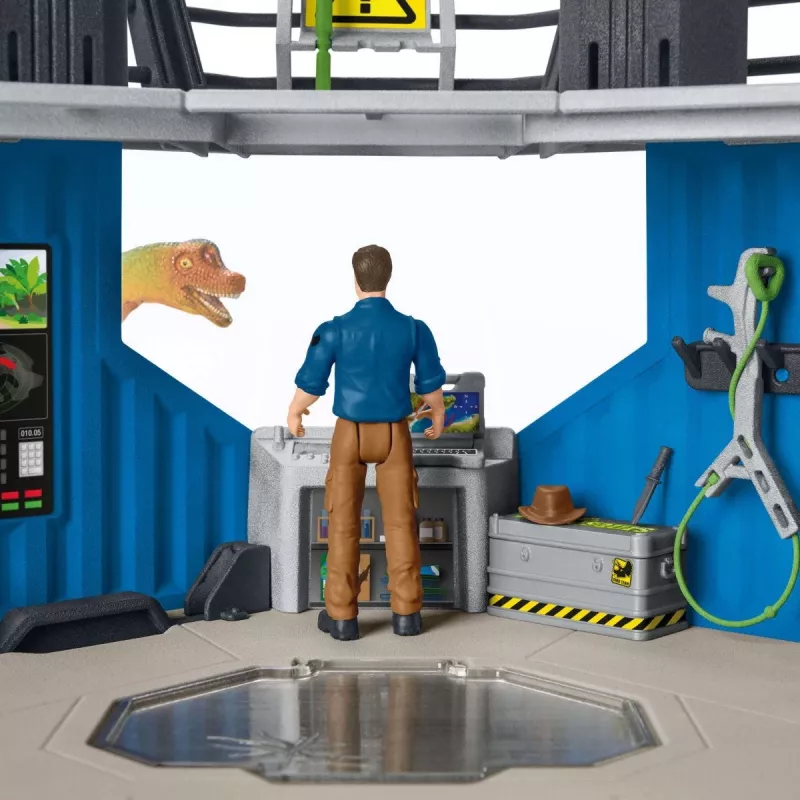 Conjunto de brincar com dinossauros Schleich grande estação de investigação de dinossauros
