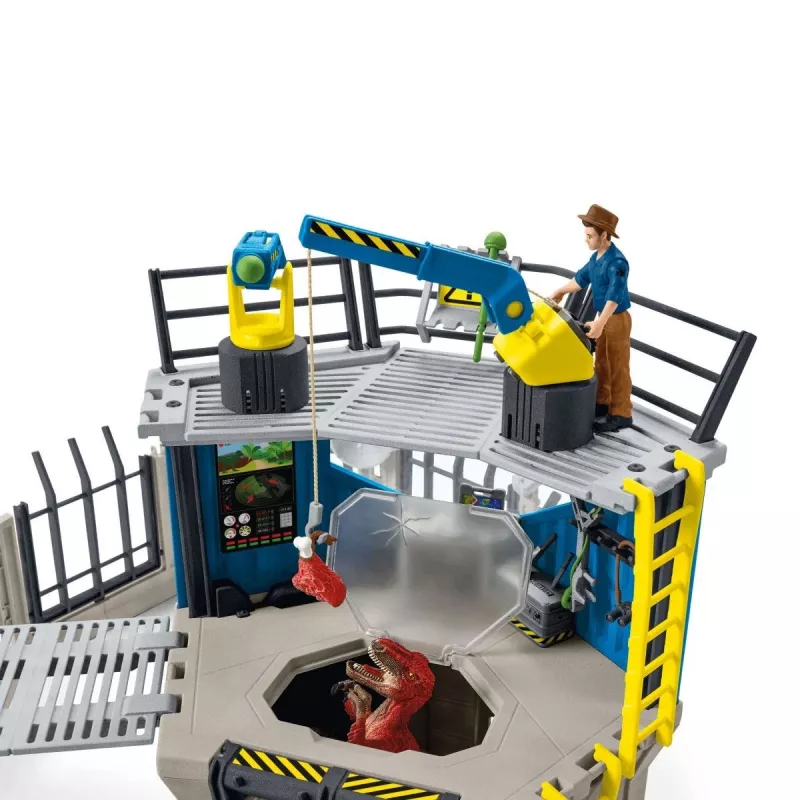 Conjunto de brincar com dinossauros Schleich grande estação de investigação de dinossauros