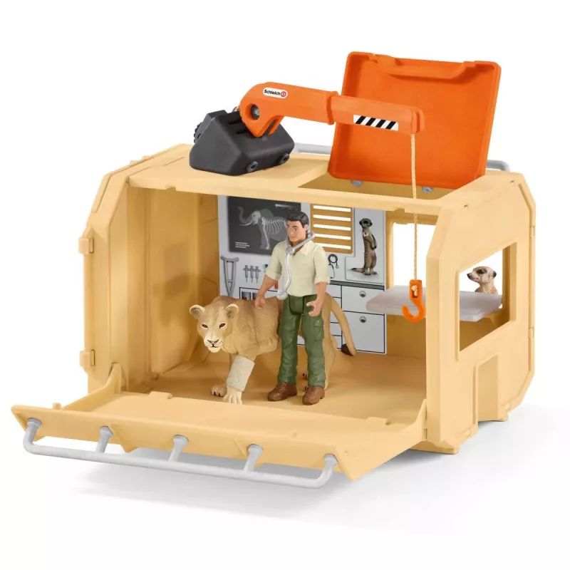Grande camião de resgate de animais Schleich WILD LIFE 42475