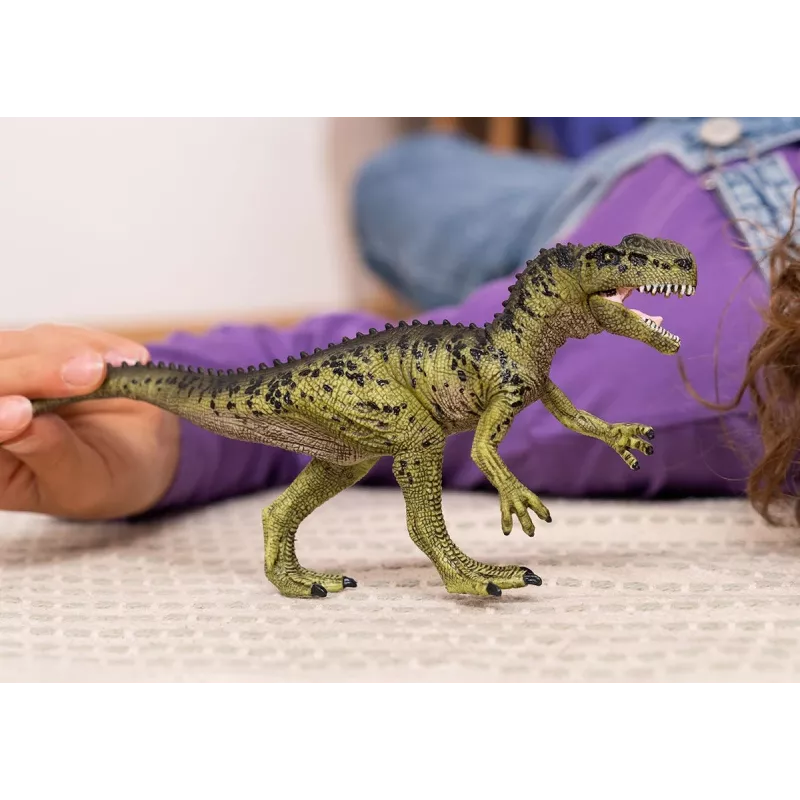 Brinquedo de dinossauro Schleich Monolophosaurus verde 15035S