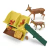 Conjunto de animais da floresta Schleich 42658S acessórios de alimentação coloridos