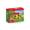 Conjunto de animais da floresta Schleich 42658S acessórios de alimentação coloridos