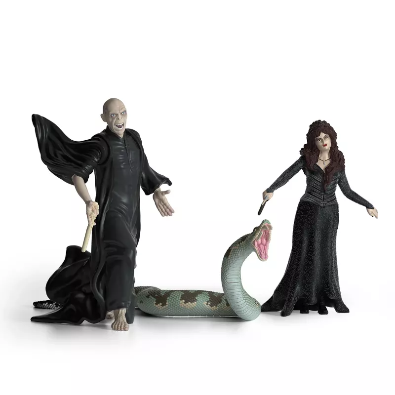 Conjunto de figuras Schleich Lord Voldemort Nagini Bellatrix Lestrange multicolor