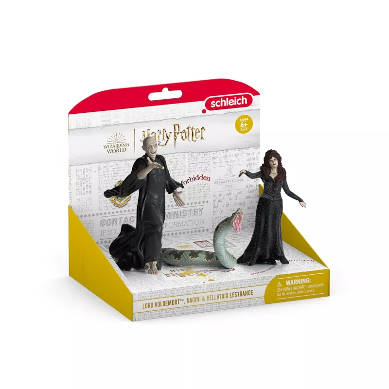 Conjunto de figuras Schleich Lord Voldemort Nagini Bellatrix Lestrange multicolor