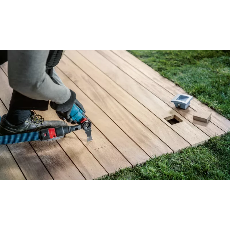 Lâmina de imersão Bosch PRO AIZ 32 — 32 mm de largura, 50 mm de profundidade, para madeira abrasiva, madeira dura, plástico